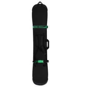 Dumpling Skin Snowboard Bag Protective Cover (Option: Black Green Ribbon-Single shoulder-100CM to 109CM)