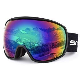 New double-layer anti-fog ski goggles, mountaineering ski goggles, men's and women's snow glasses card myopia (Option: 3Style)