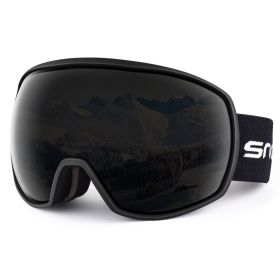 New double-layer anti-fog ski goggles, mountaineering ski goggles, men's and women's snow glasses card myopia (Option: 2Style)