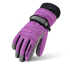 MaxProtect Winter Tech Gloves (Option: Purple-M)