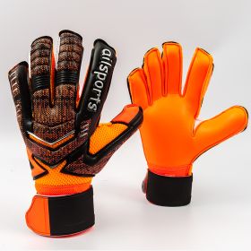 Goalkeeper gloves with fingers (Option: Orange-9number)