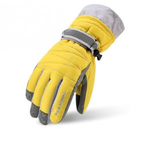 MaxProtect Winter Tech Gloves (Option: Yellow-L)