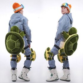 Skating Butt Pad Little Turtle Roller Skating Guard Equipment Knee Pads (Option: Green turtle knee pads-Adult money)