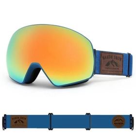 NANDN SNOW ski goggles ATTITUDE NG8 (Option: Blue Frame Gold)