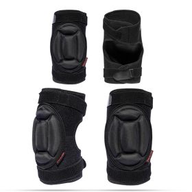 Roller Skating Single And Double Board Ski Hip Protection Set (Option: Knee and lbow-XS)