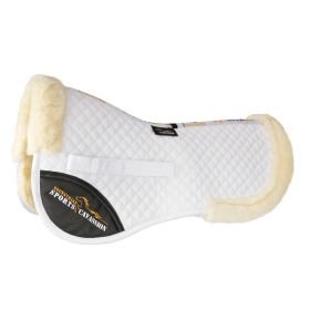 Riding Shock Absorption Balance Wool Pad (Color: White)