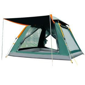 Fully Automatic Speed  Beach Camping Tent Rain Proof Multi Person Camping (Option: Upgraded vinyl green-Tents and tide MATS)