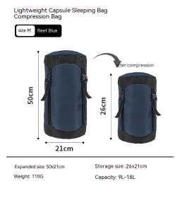 Down Compression Outdoor Storage Bag (Option: Reef Blue M Code)