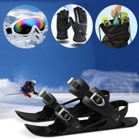 Mini Ski Skates Portable Short Skiboard Adjustable Skates Shoes For Snow (Option: 21cool suits)